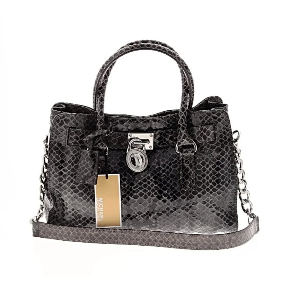 NWT Michael Michael Kors leather snakeskin bag - Picture 1 of 3
